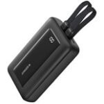 Anker Zolo Power Bank (20K, 30W, Built-In USB-C and Lightning Cable) -Black